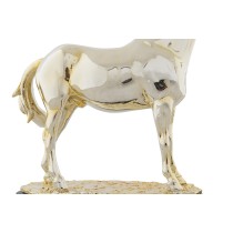 Decorative Figure DKD Home Decor Horse Black Golden Resin (30 x 11,5 x 26 cm)