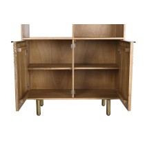 Shelves DKD Home Decor Golden Natural Mango wood 90 x 40 x 180 cm