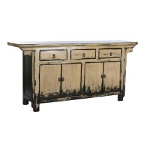 Sideboard DKD Home Decor Elm wood White Cream Dark brown 176 x 42 x 83 cm