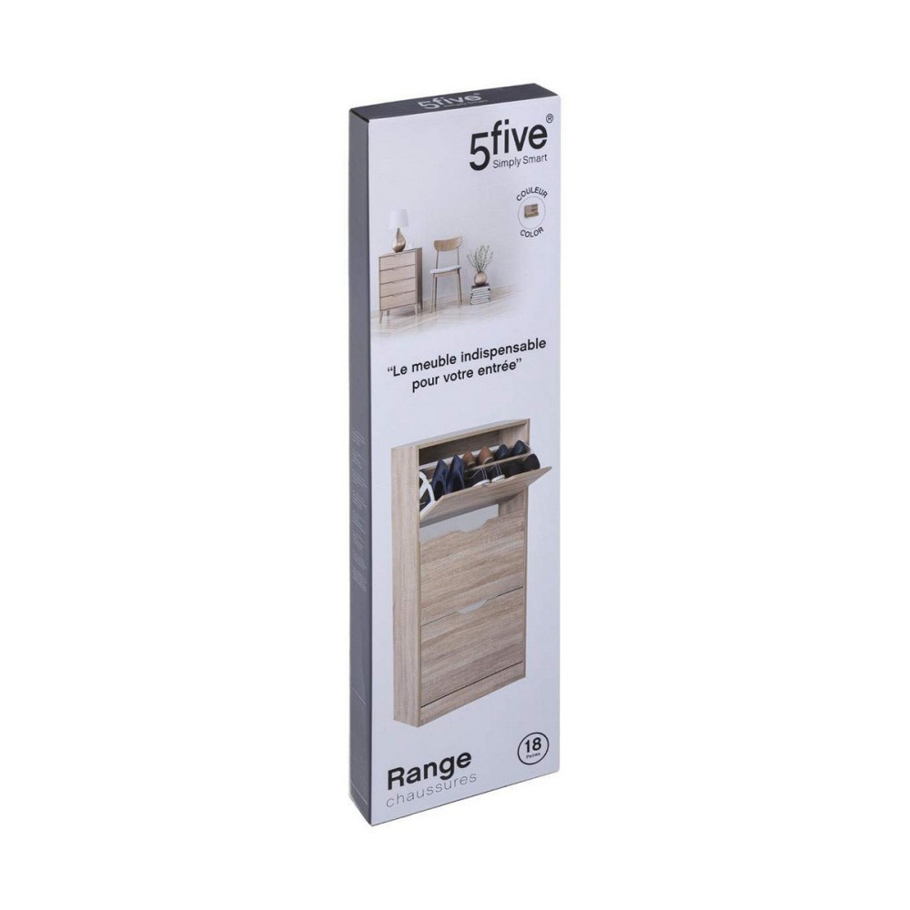 Shoe Rack 5five Simply Smart White Wood 115 x 60 x 24 cm