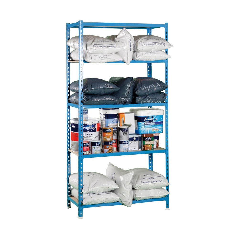 Regal Simon Rack Maderclick Plus 5/500 750 kg Metall 5 Regale Spanplatte (200 x 100 x 50 cm)