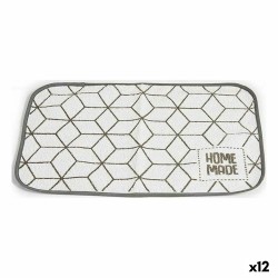 Table Mat Kinvara 9999 White Grey 33 x 0,3 x 48 cm (12 Units)