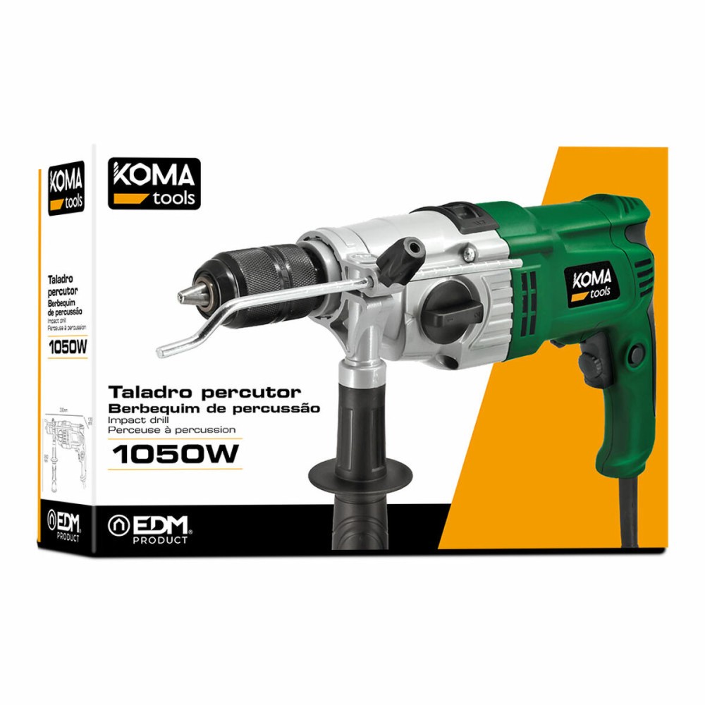 Drill and accessories set Koma Tools 1050 W 220-240 V