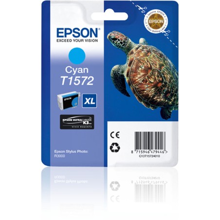 Original Tintenpatrone Epson Stylus Photo R3000 Blau Türkis