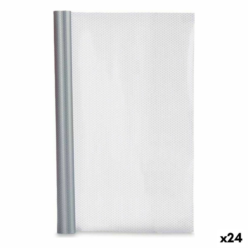 Non-slip Silver polypropylene 45 x 200 cm (24 Units)