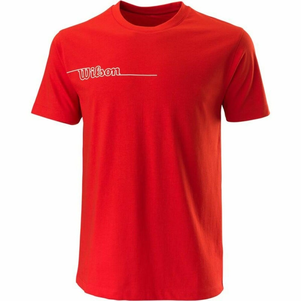 Herren Kurzarm-T-Shirt Wilson Team II Teach Rot