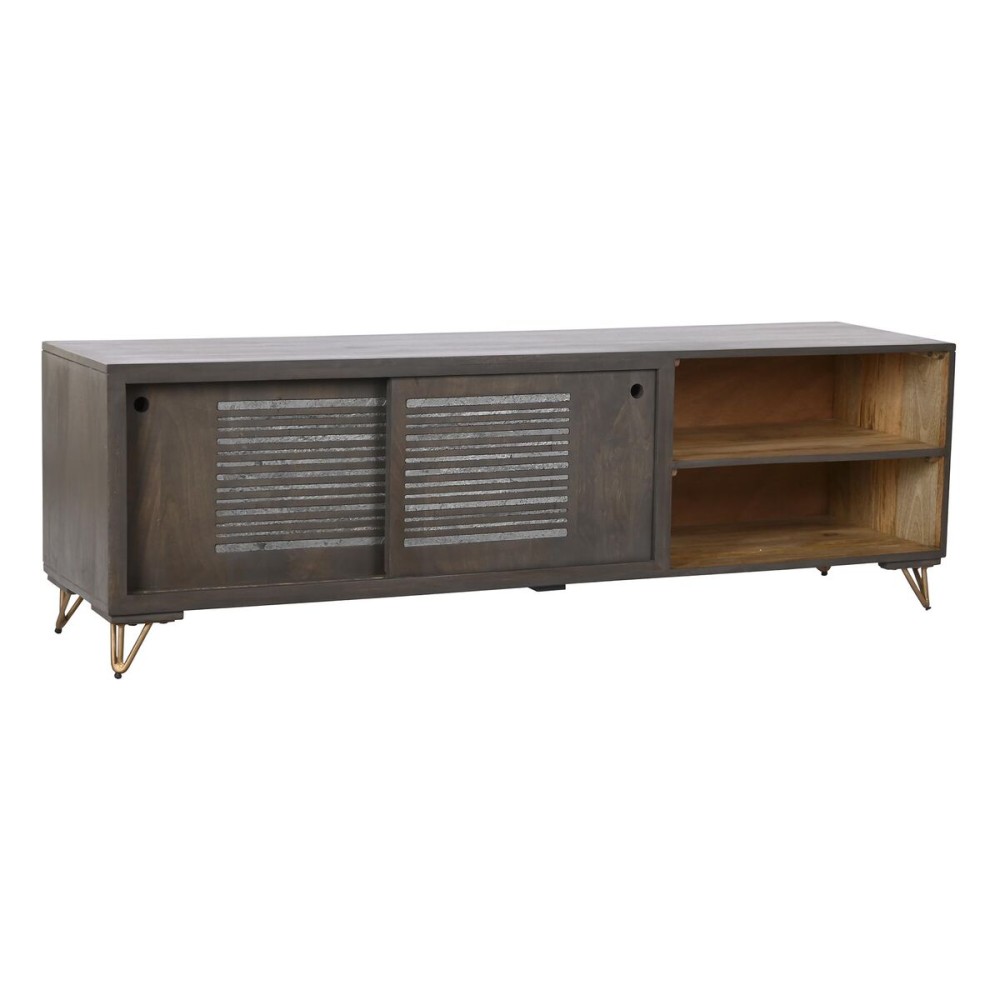 TV-Möbel DKD Home Decor Metall Braun Mango-Holz 160 x 40 x 50 cm