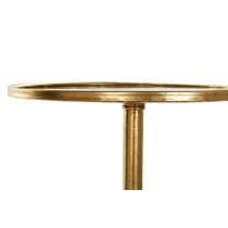 Side table DKD Home Decor Mirror Golden Metal (40 x 40 x 72 cm)