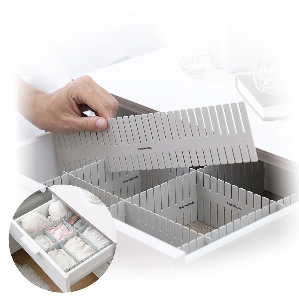 Adjustable Drawer Organiser Condor InnovaGoods 16 Units