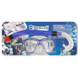 Snorkel Goggles and Tube Bismark Adults PVC