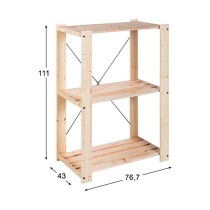 Shelves Astigarraga Evolution3 Pinewood (111 x 76,7 x 43 cm)