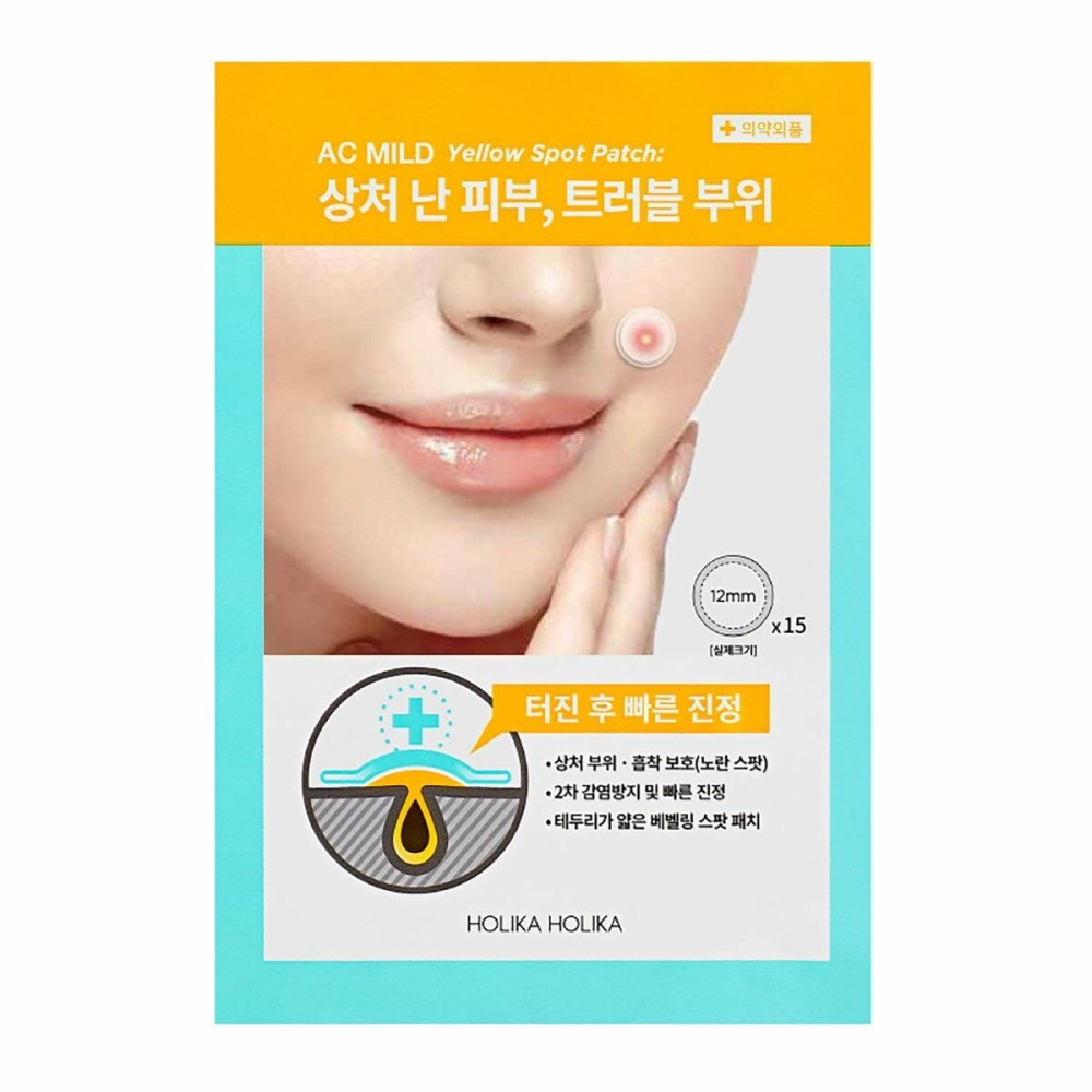 Pflege von Fettiger Haut Holika Holika Ac Mild Yellow Spot Pflaster 15 Stücke