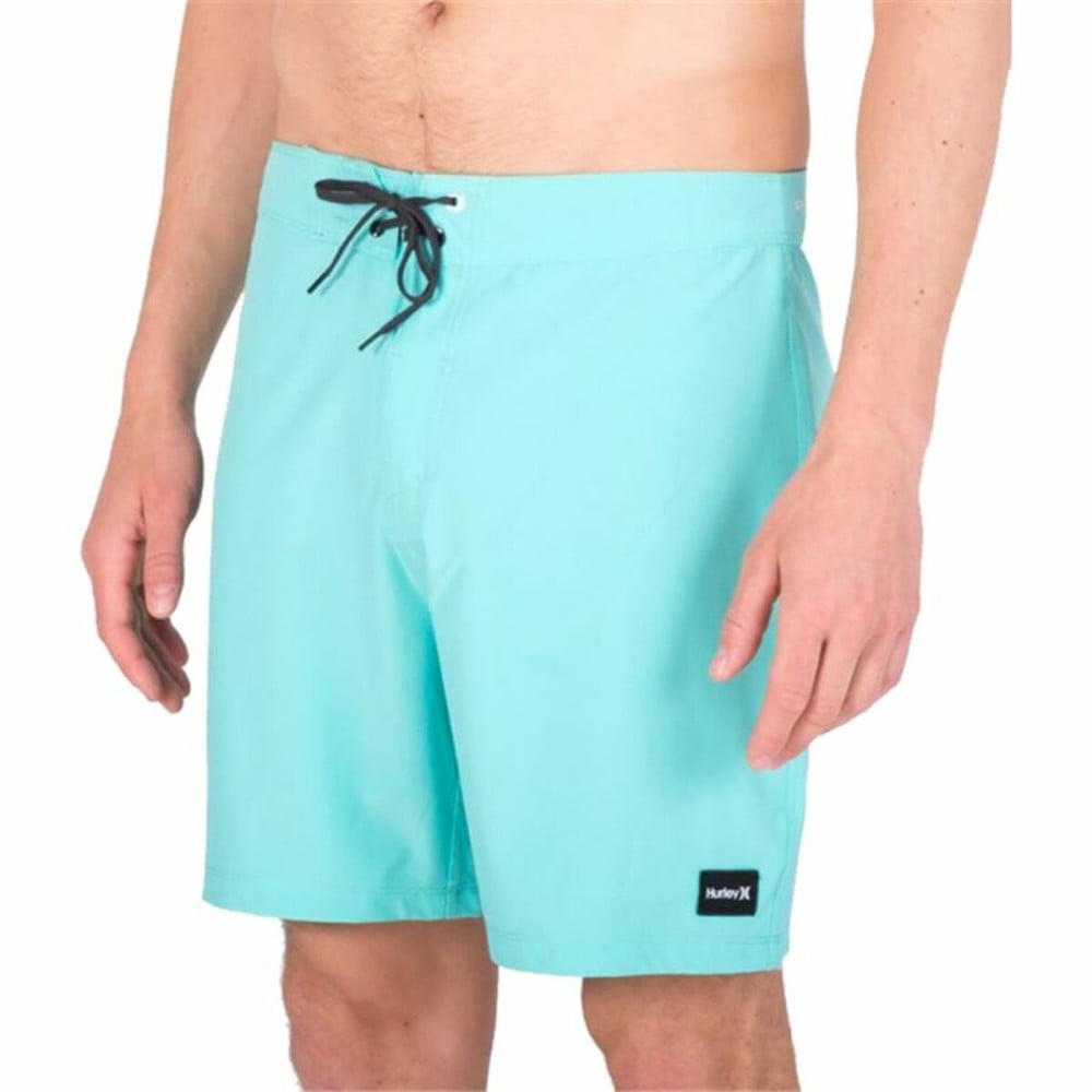 Men’s Bathing Costume Hurley Phantom Solid 18" Aquamarine