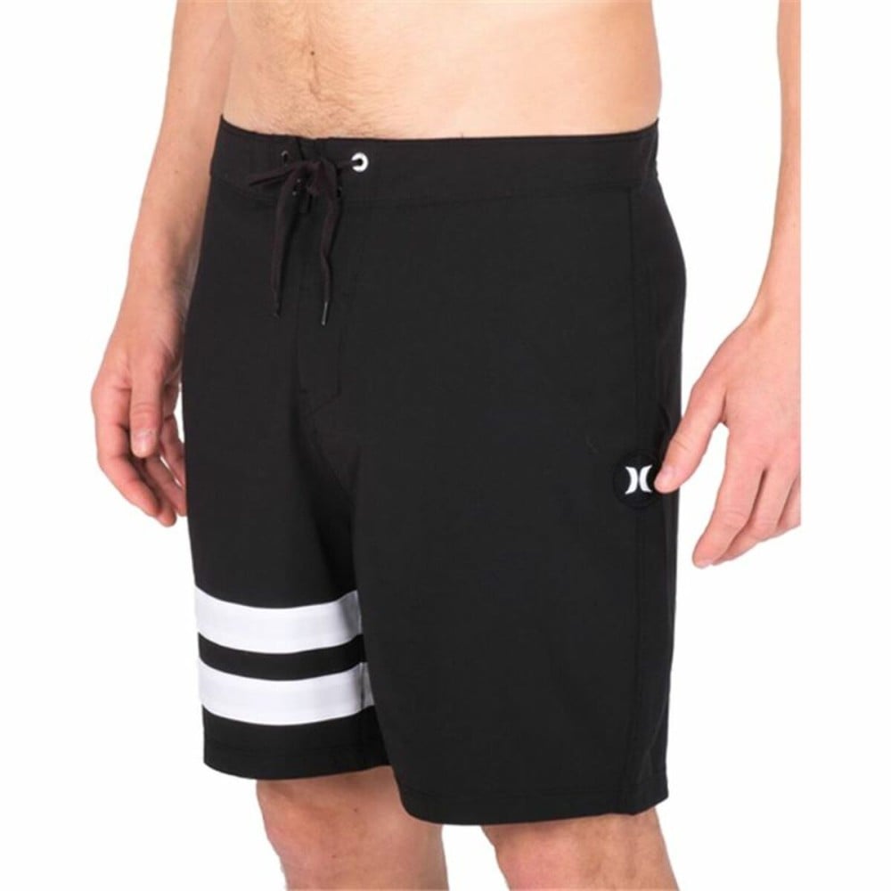 Herren Badehose Hurley Block Party 18" Schwarz