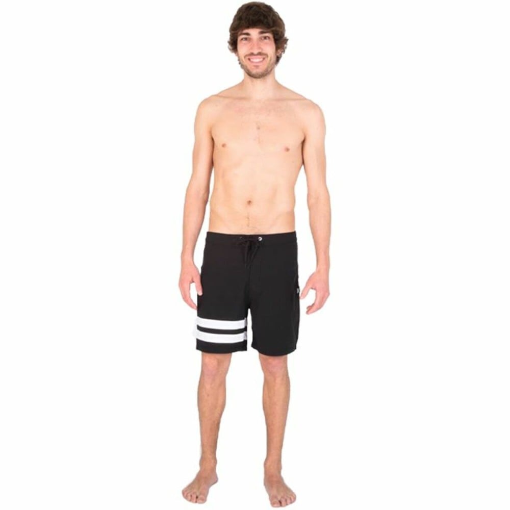 Herren Badehose Hurley Block Party 18" Schwarz