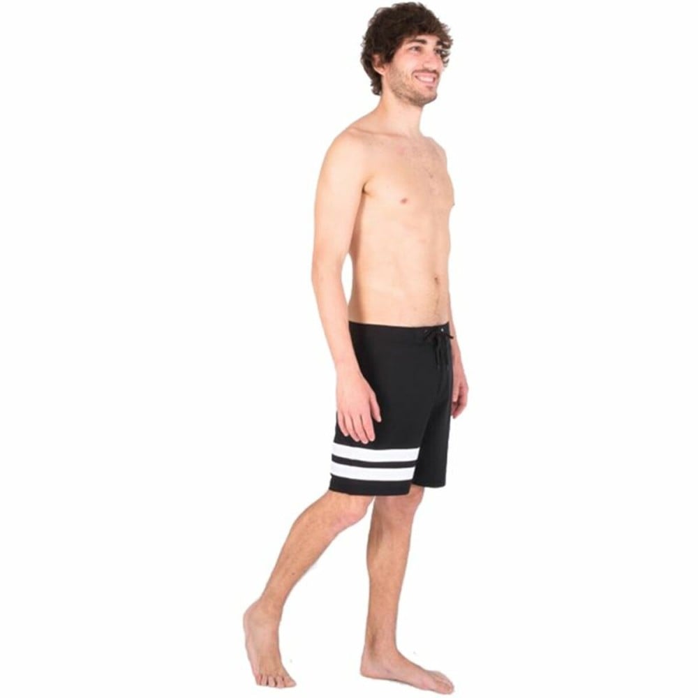 Herren Badehose Hurley Block Party 18" Schwarz