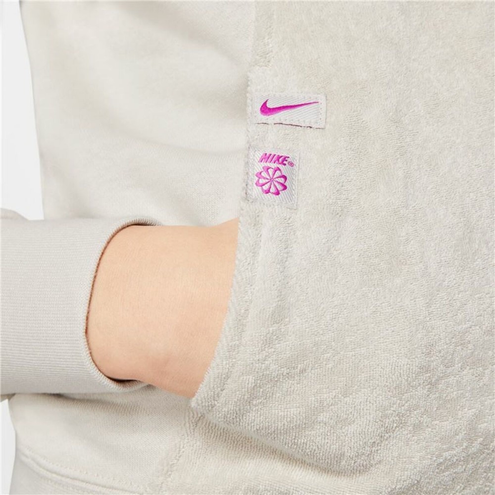 Sweat-shirt sans capuche fille Nike Heritage Beige