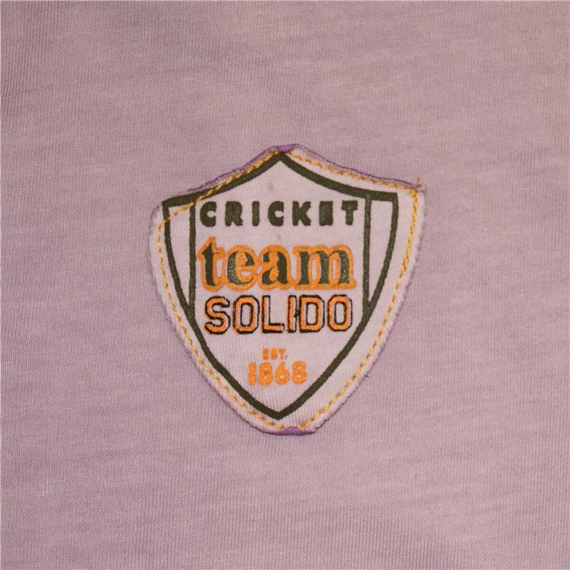 Men’s Short Sleeve Polo Shirt Solido Team Cricket