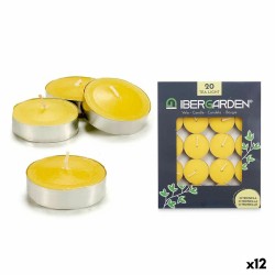 Ensemble de Bougies Ibergarden HL-1020BXIT Jaune Cire Citronnelle (12 Unités) (24 Unités)