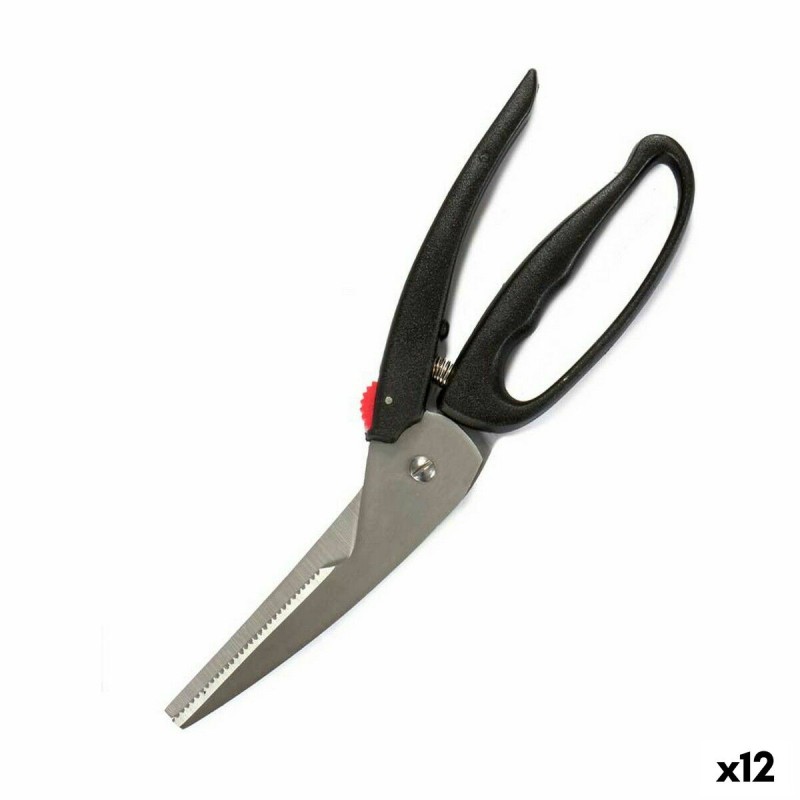 Schere Kinvara CW14031 Schwarz Stahl Kunststoff 24,5 x 2 x 7,5 cm (12 Stück)