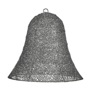 Weihnachtsschmuck Grau Metall Kunststoff Glocke 30 x 27 x 30 cm