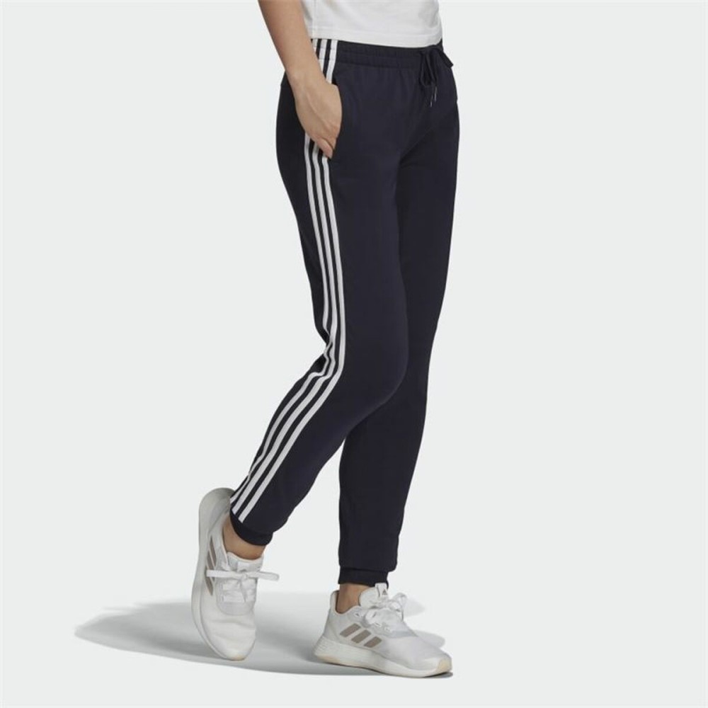 Trainingshose für Erwachsene Adidas  Essentials 3 Stripes Damen Blau