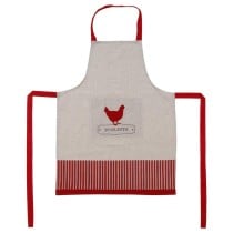 Apron with Pocket Atmosphera Poulette Beige Cotton 60 x 80 cm