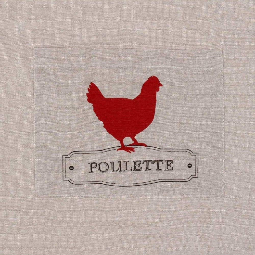 Tablier avec Poche Atmosphera Poulette Beige Coton 60 x 80 cm