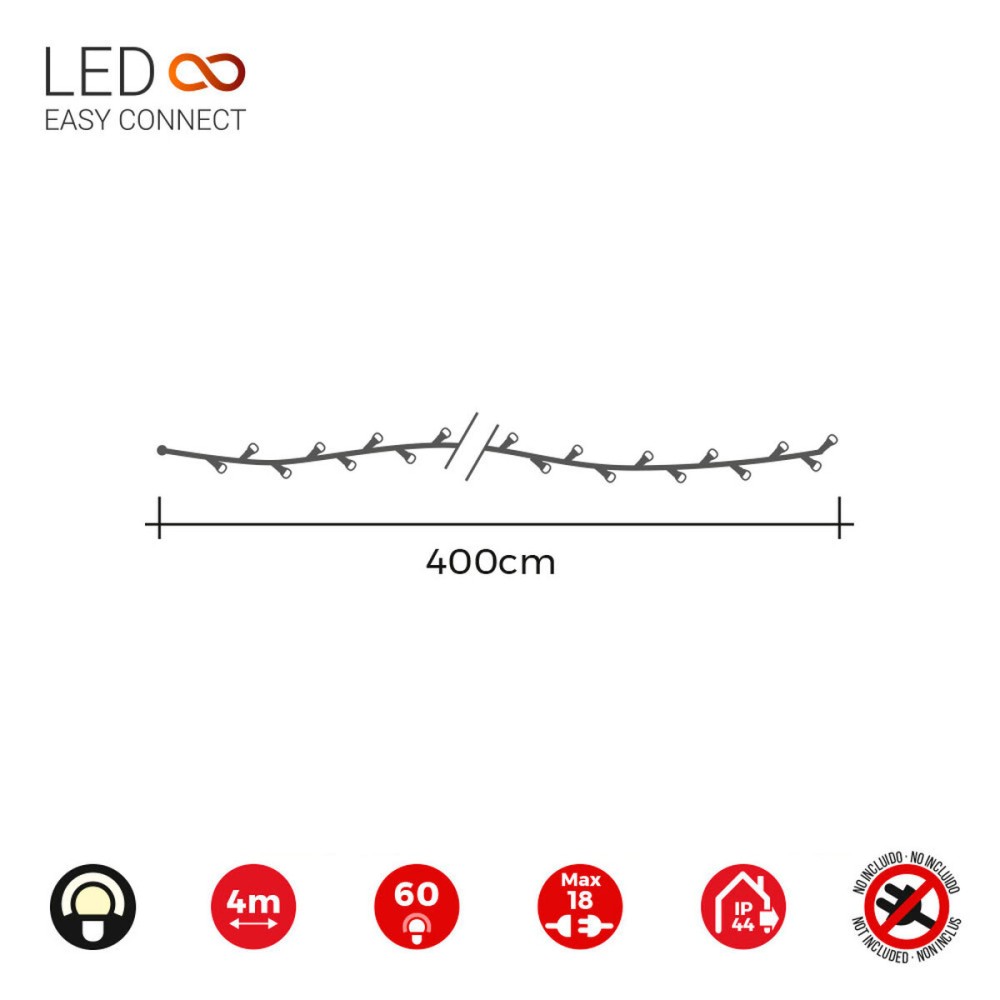 LED-Lichterkette EDM 71251 4 m Weiß