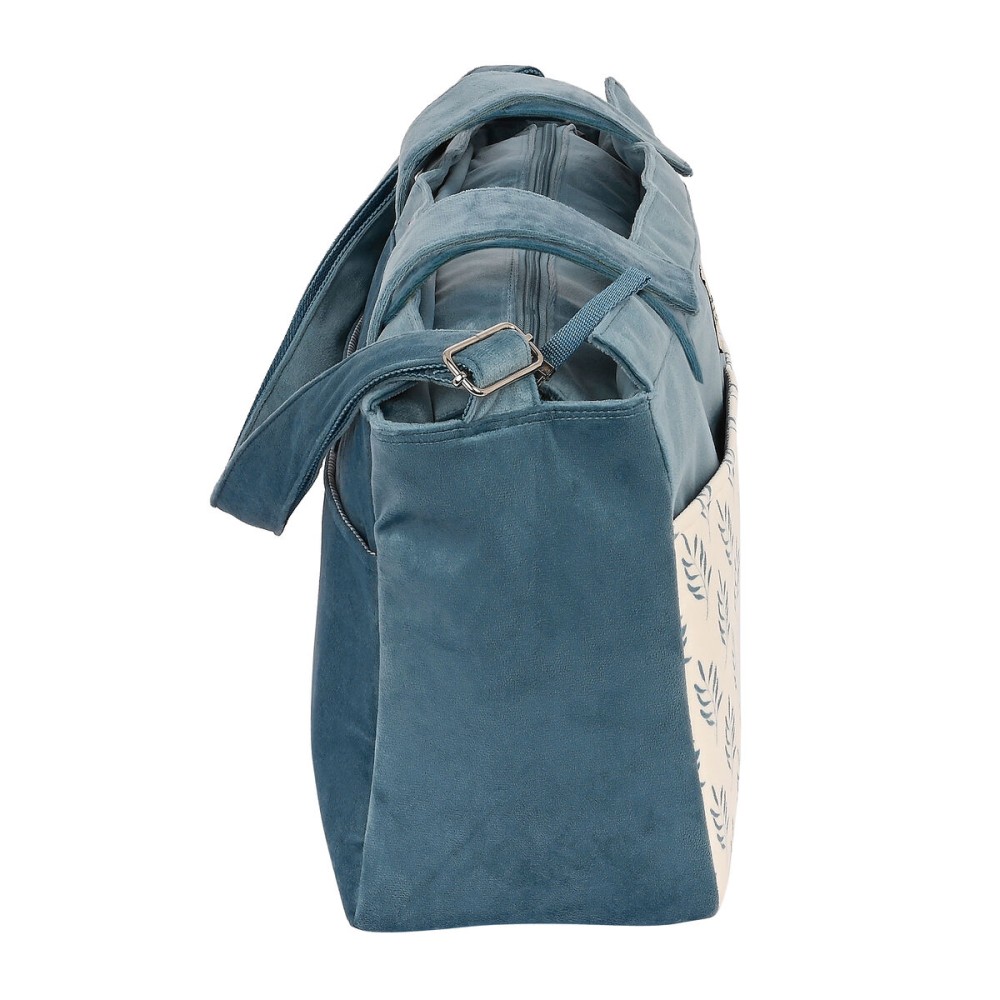 Diaper Changing Bag Safta Leaves Turquoise (46 x 26 x 15 cm)