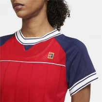 Women’s Short Sleeve T-Shirt Nike Tennis Blue Red