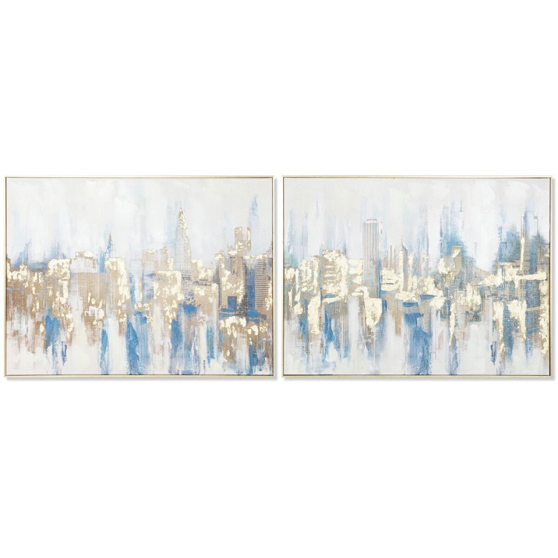 Cadre DKD Home Decor New York Loft 80 x 3,5 x 60 cm (2 Unités)