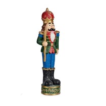 Nussknacker Krist+ TG19655 Rot grün Polyesterharz 15 x 66,5 x 20 cm Nussknacker
