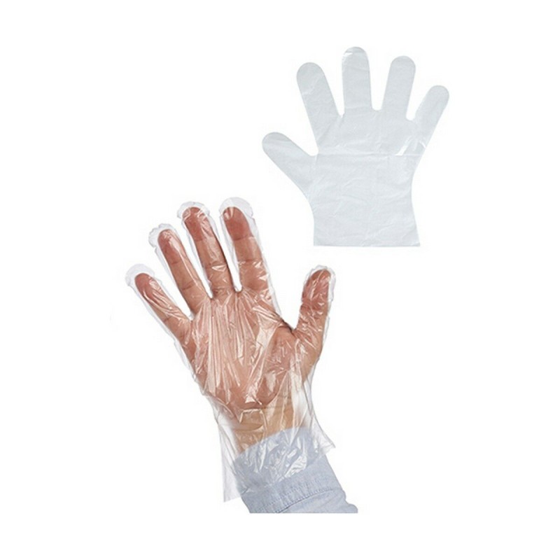 Gants Jetables Lot Transparent Plastique (12 Unités)