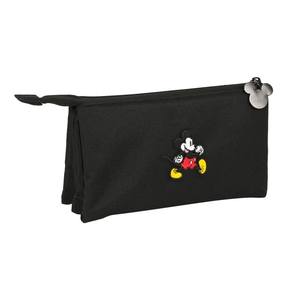 Triple Carry-all Mickey Mouse Clubhouse Premium Black 22 x 12 x 3 cm