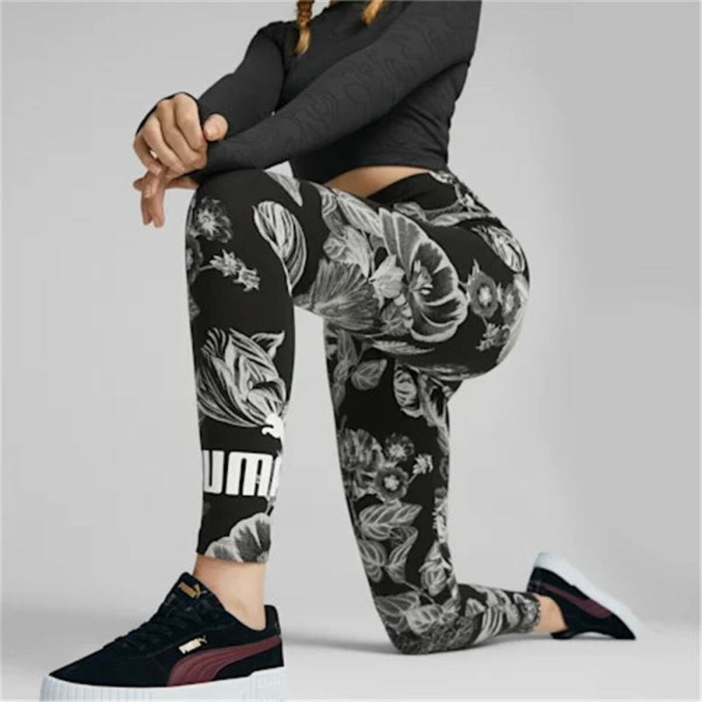 Leggings de Sport pour Femmes Puma Frozen Flower Noir