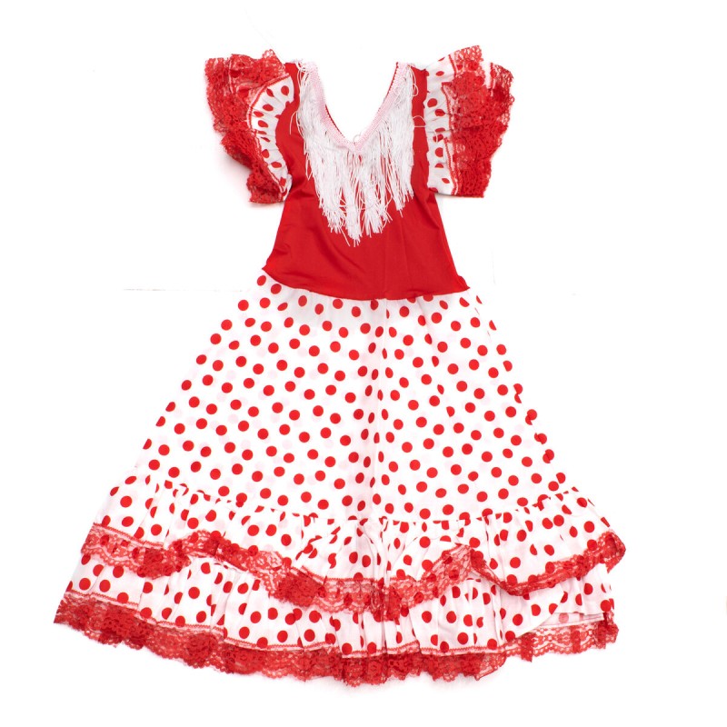 Kleid Flamenco VS-RBLANCO-LRO10 10 Jahre