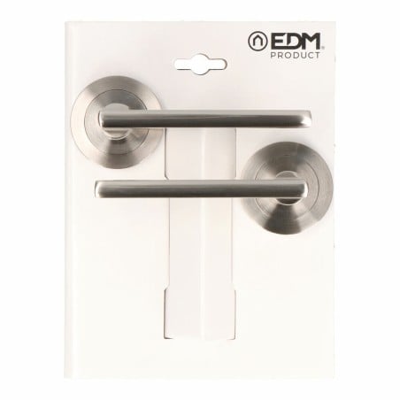 Poignée avec rosace EDM 606 Aluminium Ø 50 mm