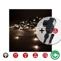 LED-Lichtvorhang EDM 71483 Icicle Easy-Connect 100 W 0,72 W Warmes licht Warmes Weiß 200 x 50 cm Weiß