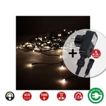 LED Curtain Lights EDM 71481 Easy-Connect 1,8 W Warm light Soft green 2 x 1 m White Programmable