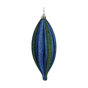 Weihnachtsschmuck Krist+ 00907 Blau grün PVC 8,5 x 3,5 x 19 cm gedehnt