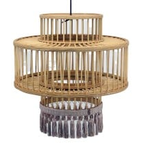 Suspension DKD Home Decor Marron Beige 50 W Frange Urbaine 220 V 45 x 45 x 46 cm