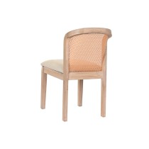 Chaise de Salle à Manger DKD Home Decor Beige Polyester 46 x 61 x 86 cm