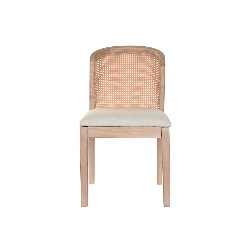 Dining Chair DKD Home Decor Beige Polyester 46 x 61 x 86 cm