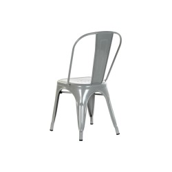 Chair DKD Home Decor Grey Metal 53 x 45 x 85 cm