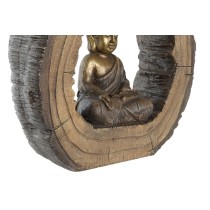 Decorative Figure DKD Home Decor 40 x 13 x 40 cm Golden Brown Buddha Oriental (2 Units)