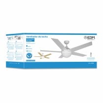 Ventilateur de Plafond avec Lumière EDM 33988 Adriatico Blanc 60 W