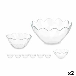 Set de Bols Pasabahce Hasir Transparent verre (2 Unités)