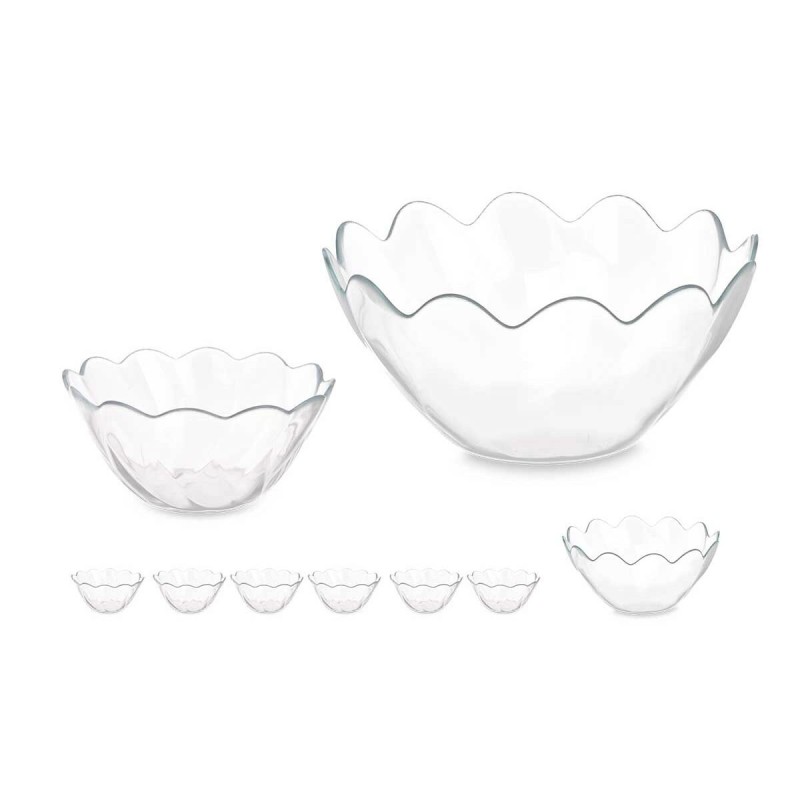 Set de Bols Pasabahce Hasir Transparent verre (2 Unités)