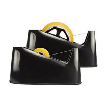 Sellotape Dispenser Milan Adaptor Double 33-66 m Black PVC